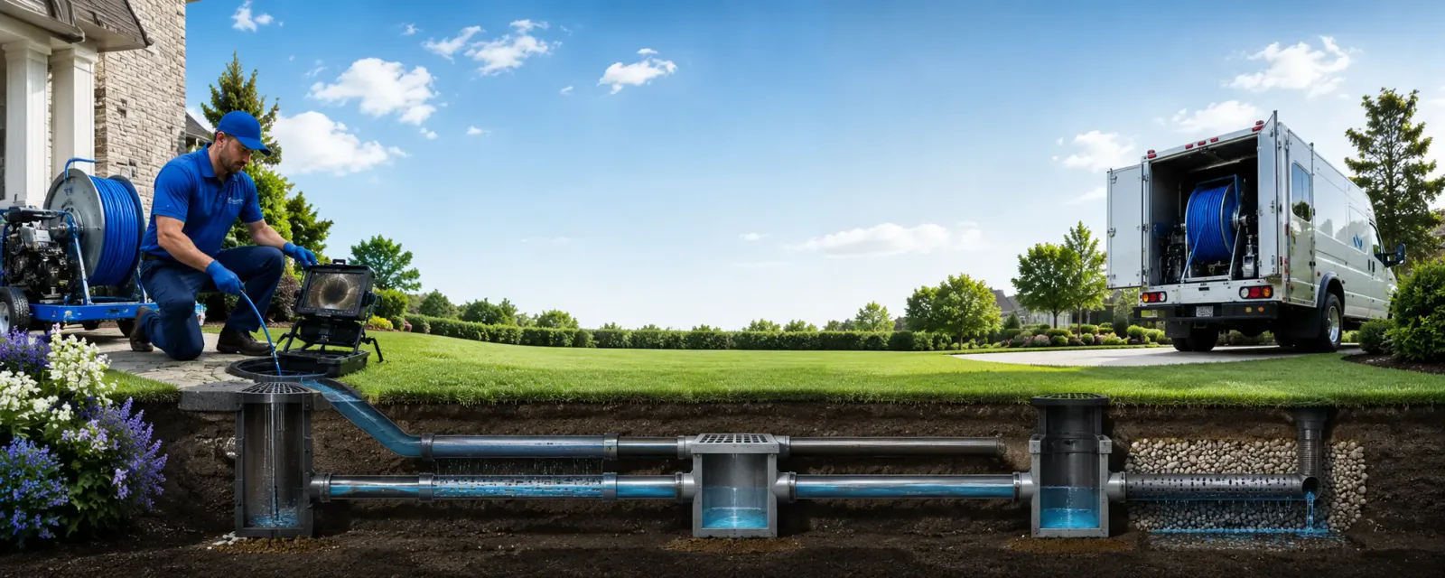 Outdoor drain cleaning information for Big Wells, TX